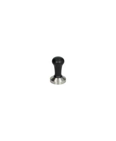 Tamper Aluminio Negro Base Plana Inox Ø58mm